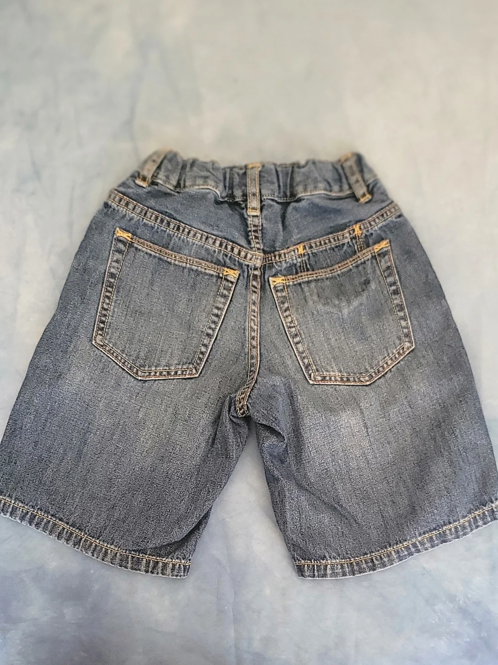 GAP Boys Washed Blue Denim Shorts